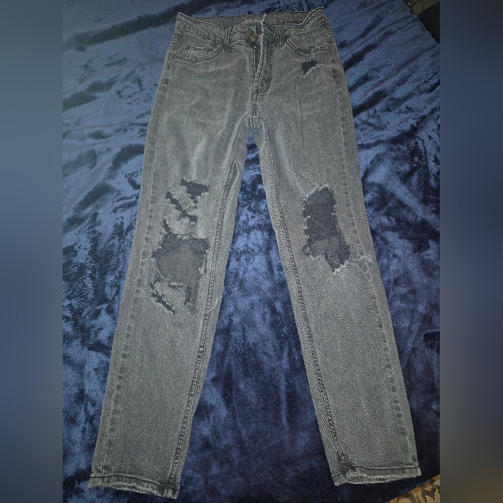 Wild Fable Distressed Gray Jeans
